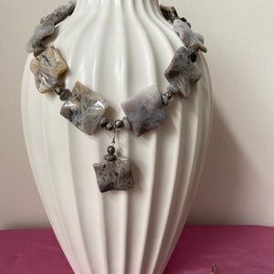 Natural Stone Hand Crafted Necklace and Bracelet